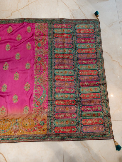 Pink Uppada Silk Saree