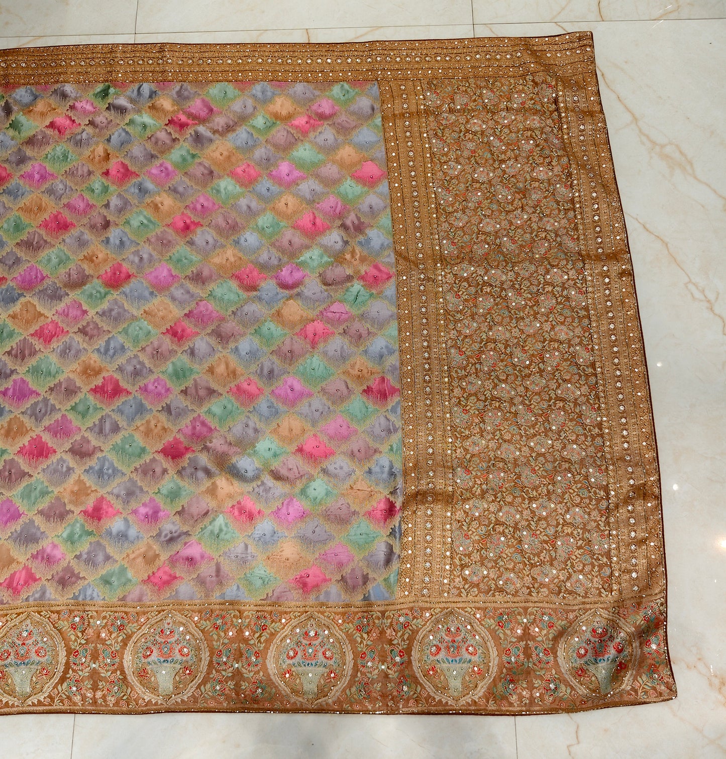 Gold Uppada Silk Saree