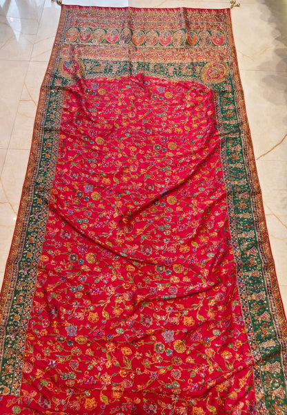 Red Silk Designer Saree