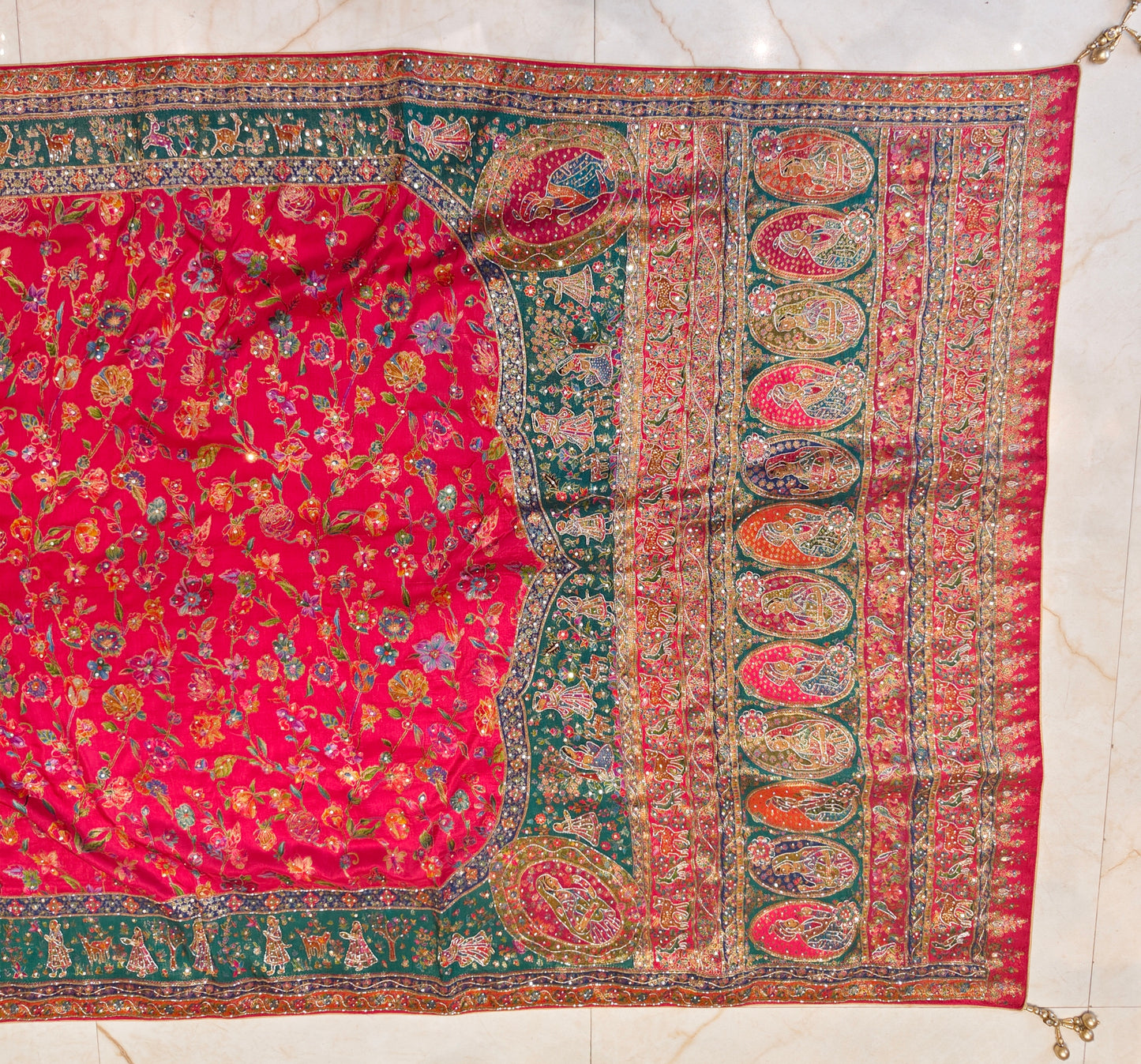 Red Silk Designer Saree