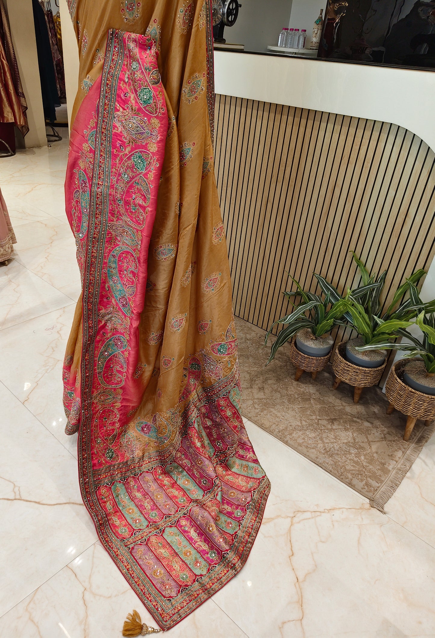 Pink Uppada Silk Saree