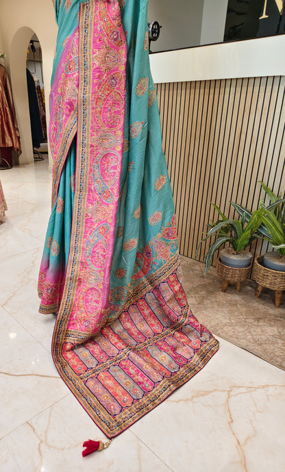 Green Uppada Silk Saree
