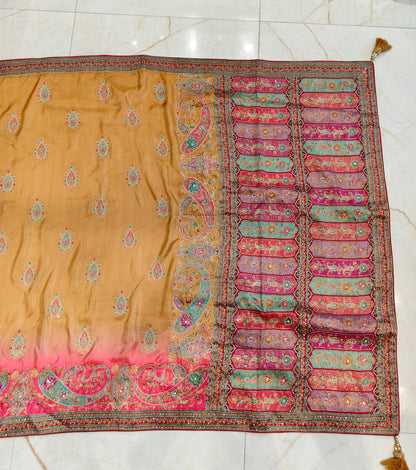 Multi Colour Uppada Silk Saree
