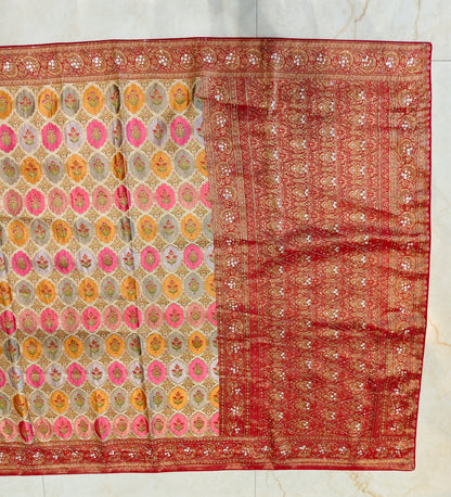 Golden Silk Designer Saree