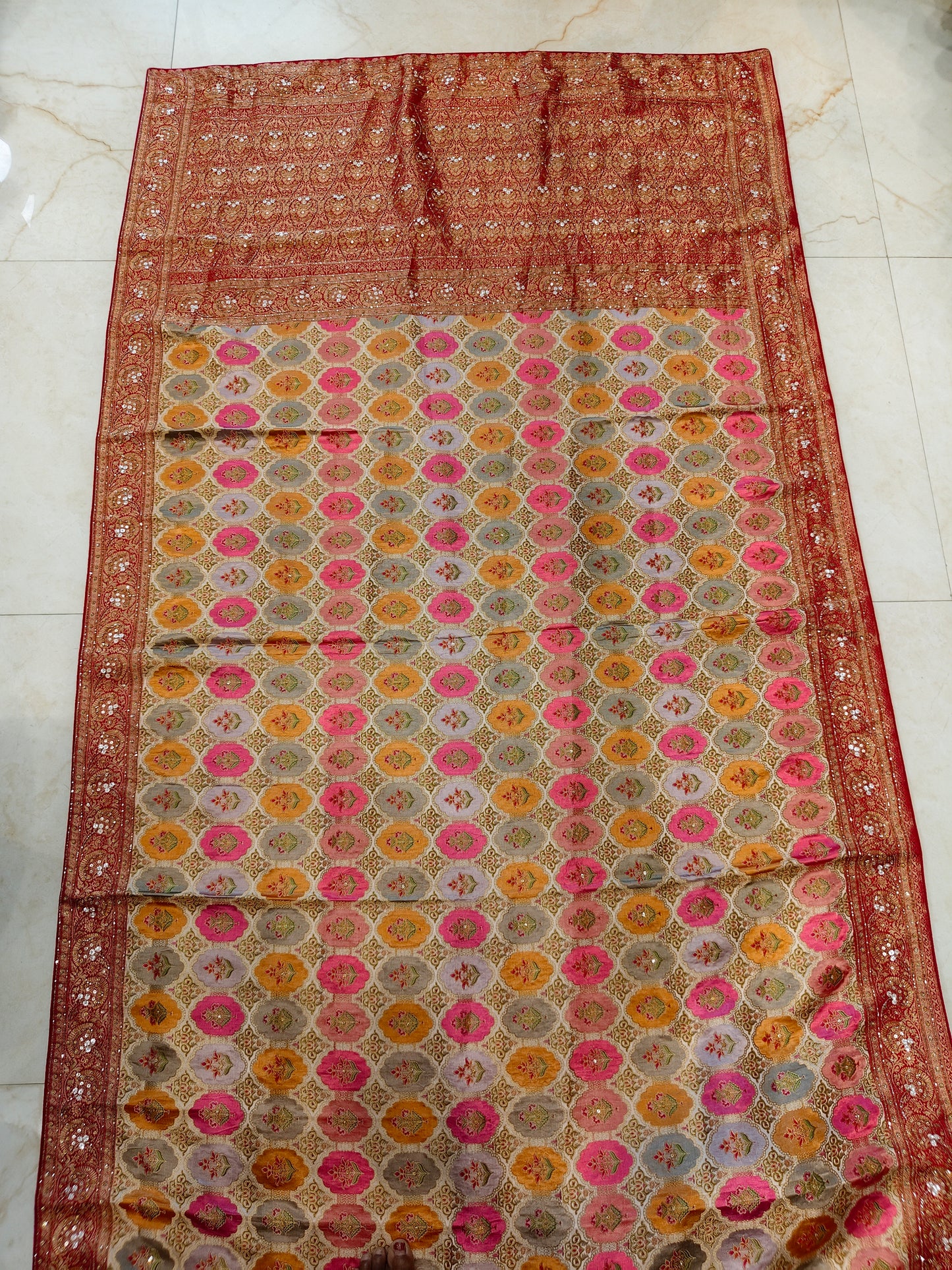 Golden Silk Designer Saree