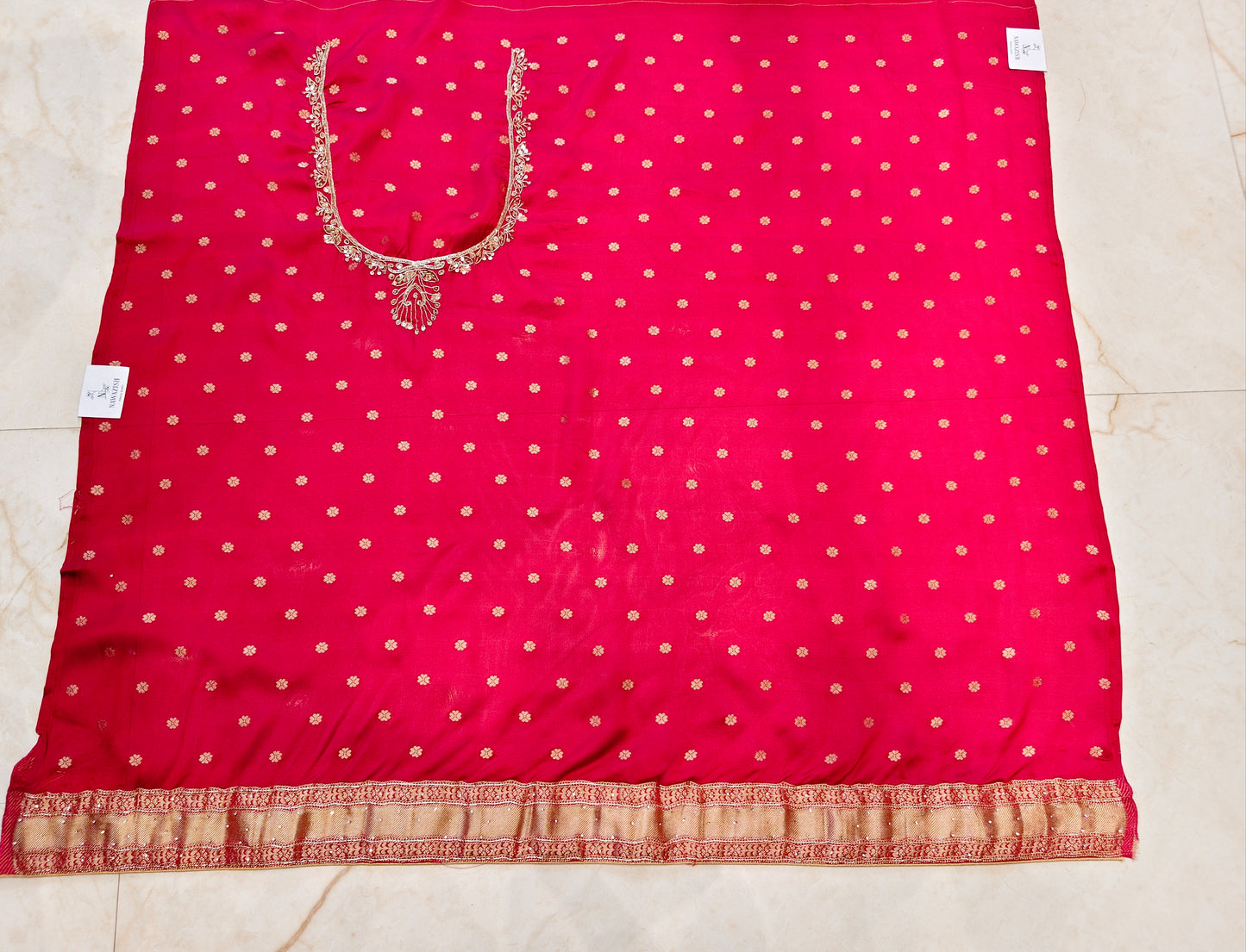 Red Silk Designer Saree
