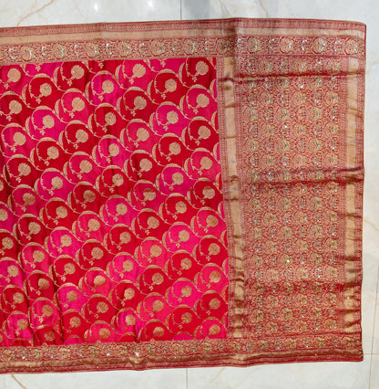 Red Silk Designer Saree