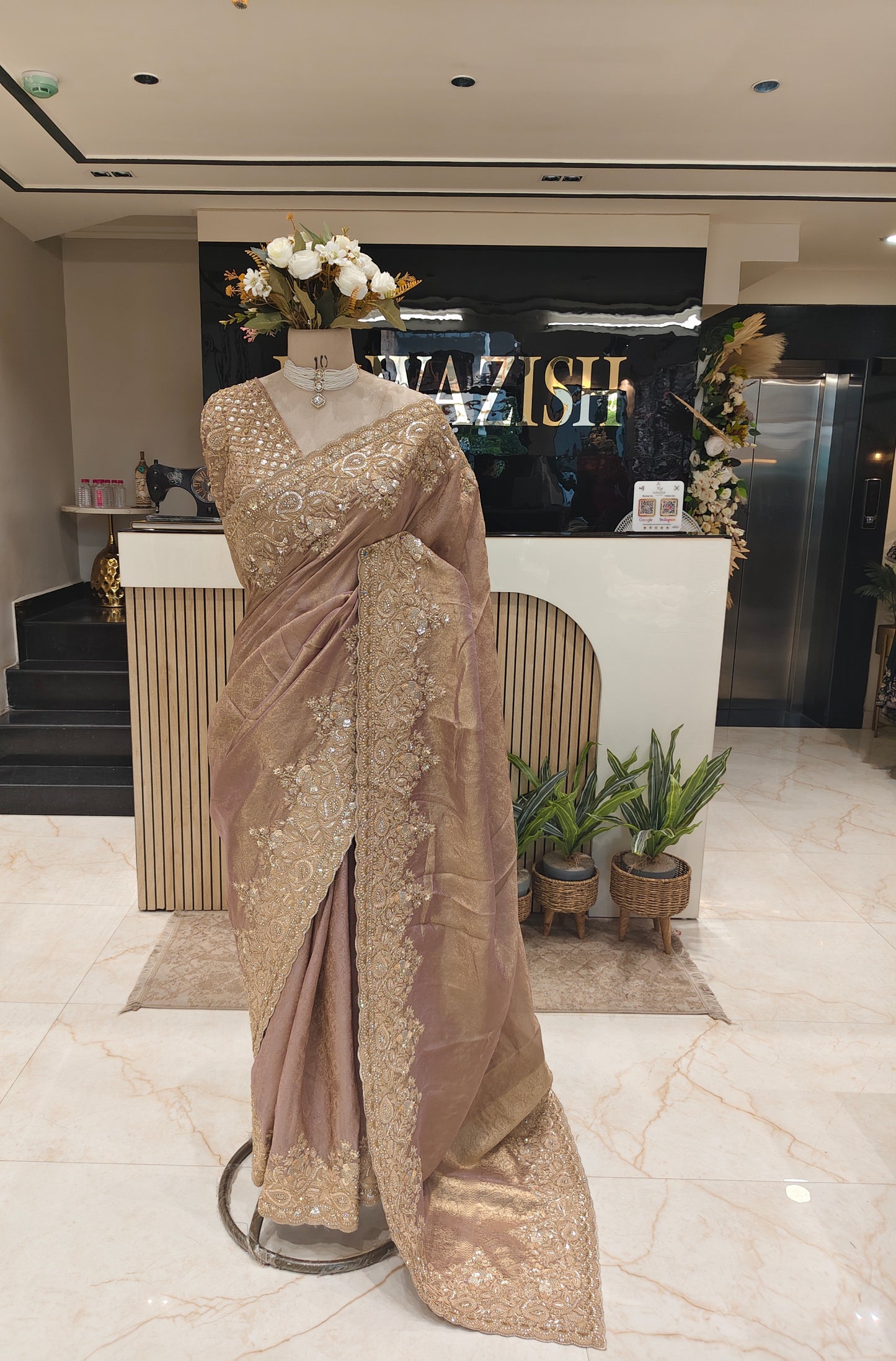 Lavender Tissue Designer Saree
Kutdana Zari Work Saree
Stone Work Party Wear Saree
Luxury Festive Saree Collection
Designer Wedding Saree for Women