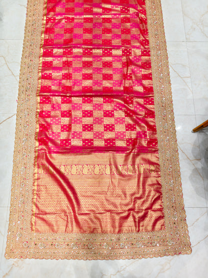 Red Silk Designer Saree