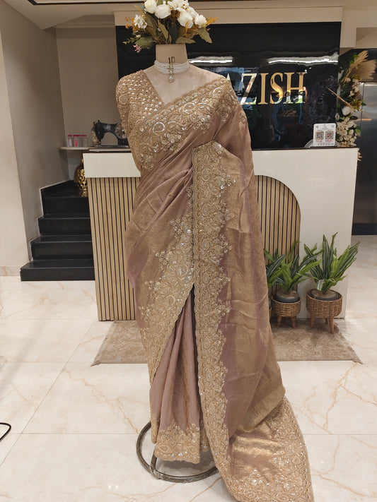 Rose Gold Tissue Saree
Bird Motif Designer Saree
Kutdana Sequins Work Saree
Luxury Party Wear Saree
Wedding Festive Saree for Women