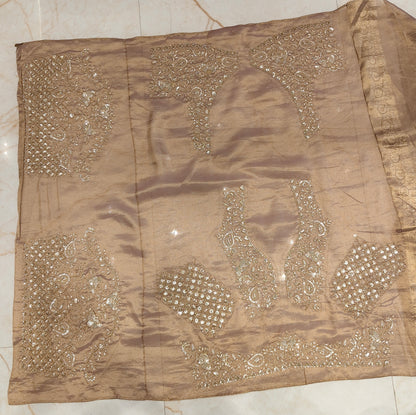 Lavender Tissue Designer Saree