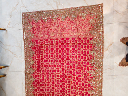 Rani Pink Khaddi Georget Saree