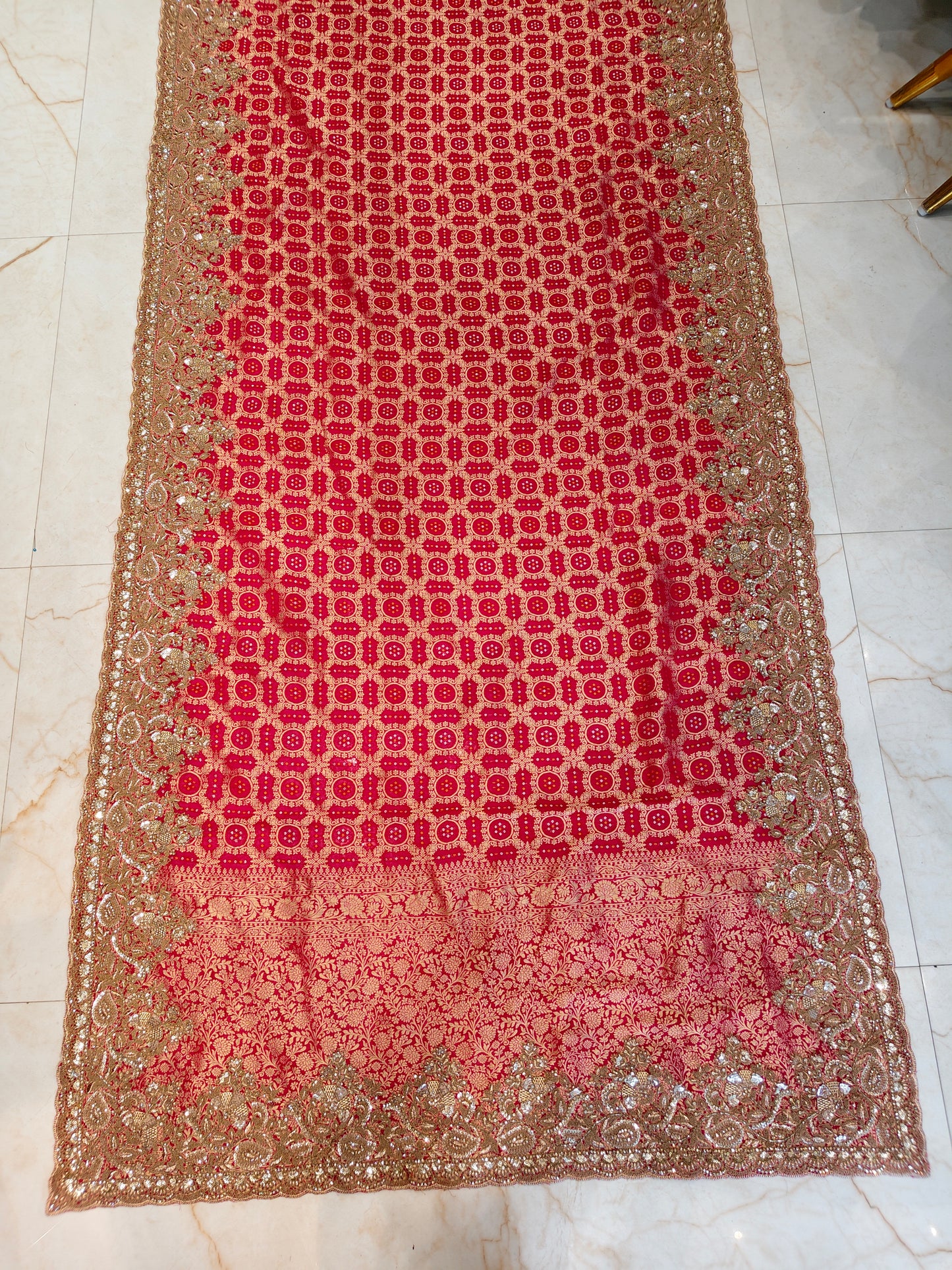 Rani Pink Khaddi Georget Saree
