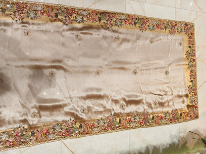 Gold Tissue Designer Saree