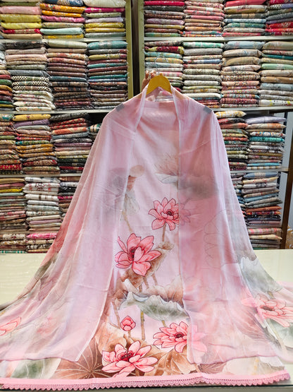Cotton Printed Unstitched Suit