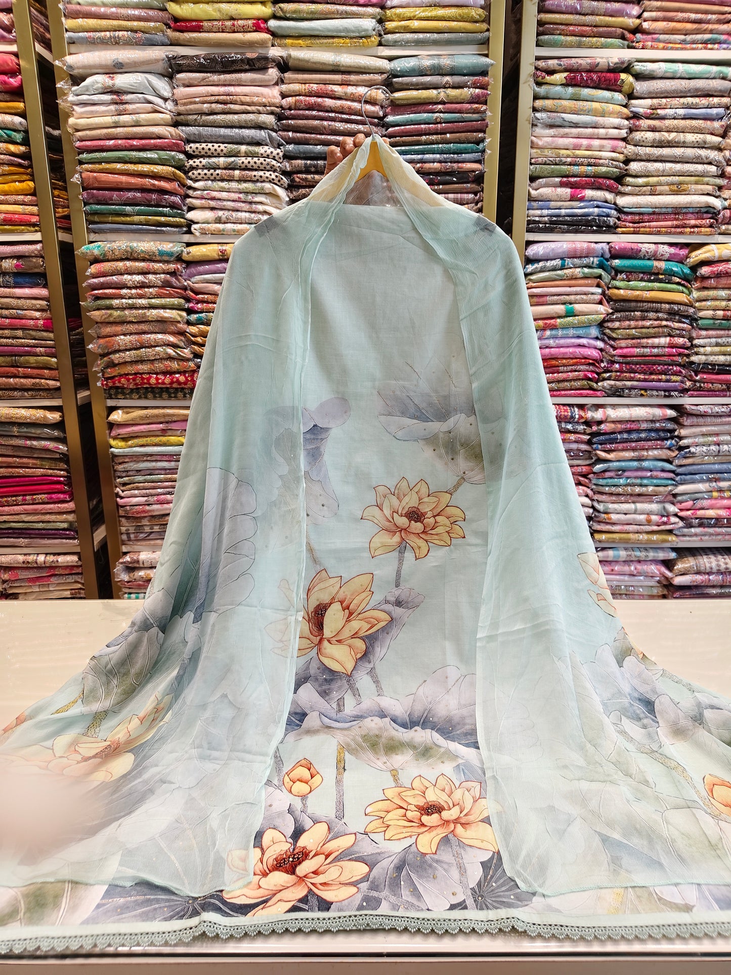 Cotton Printed Unstitched Suit