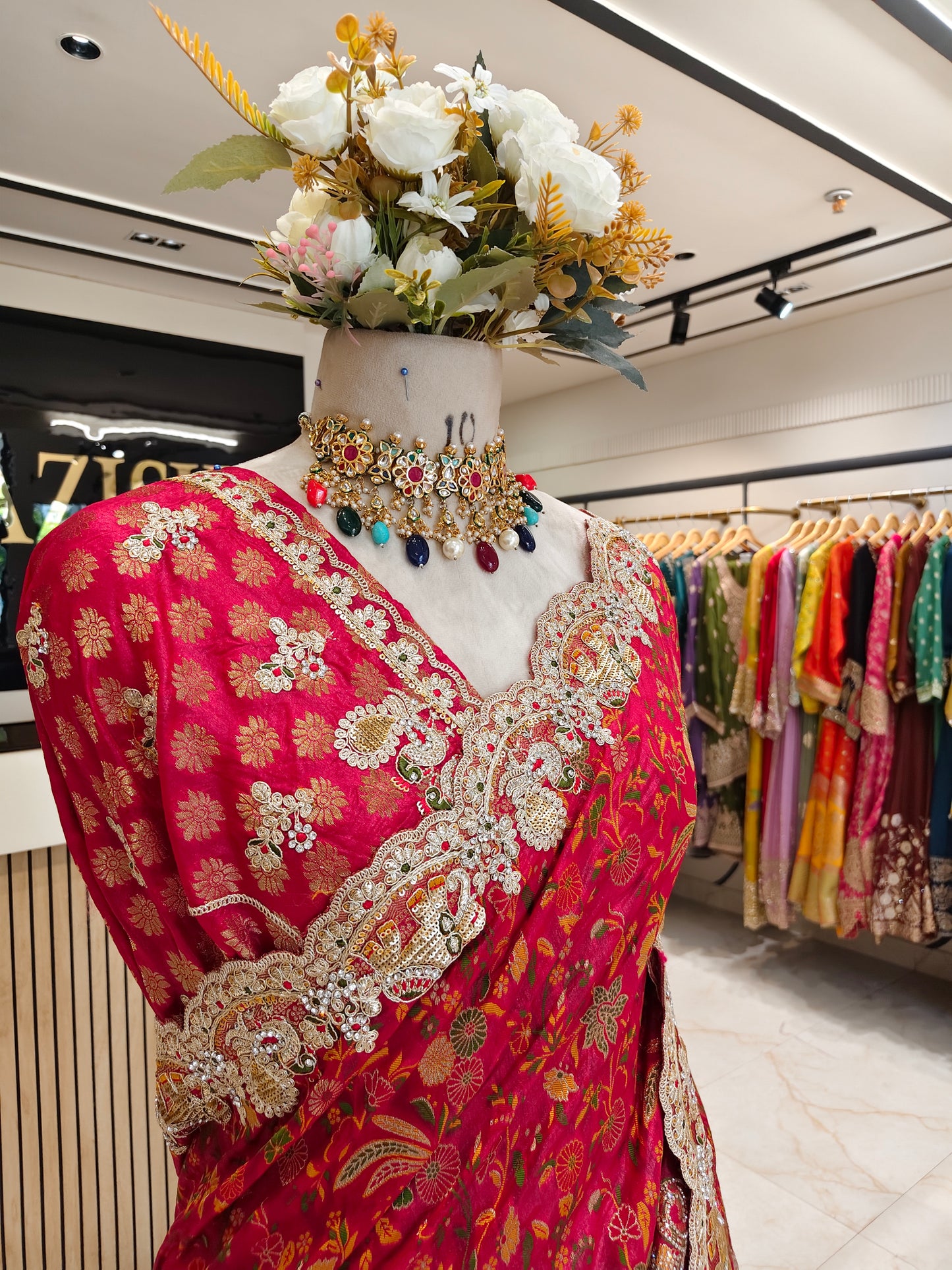 Red Handloom Silk Saree