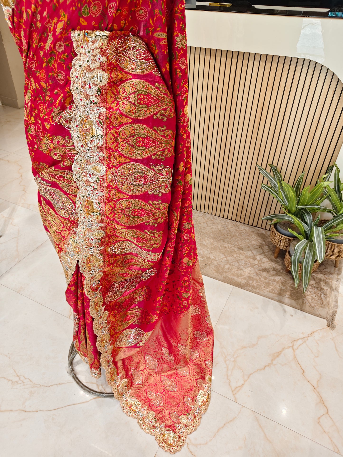 Red Handloom Silk Saree
