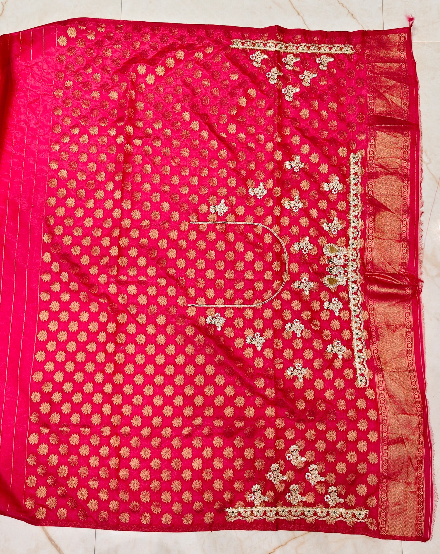 Red Handloom Silk Saree