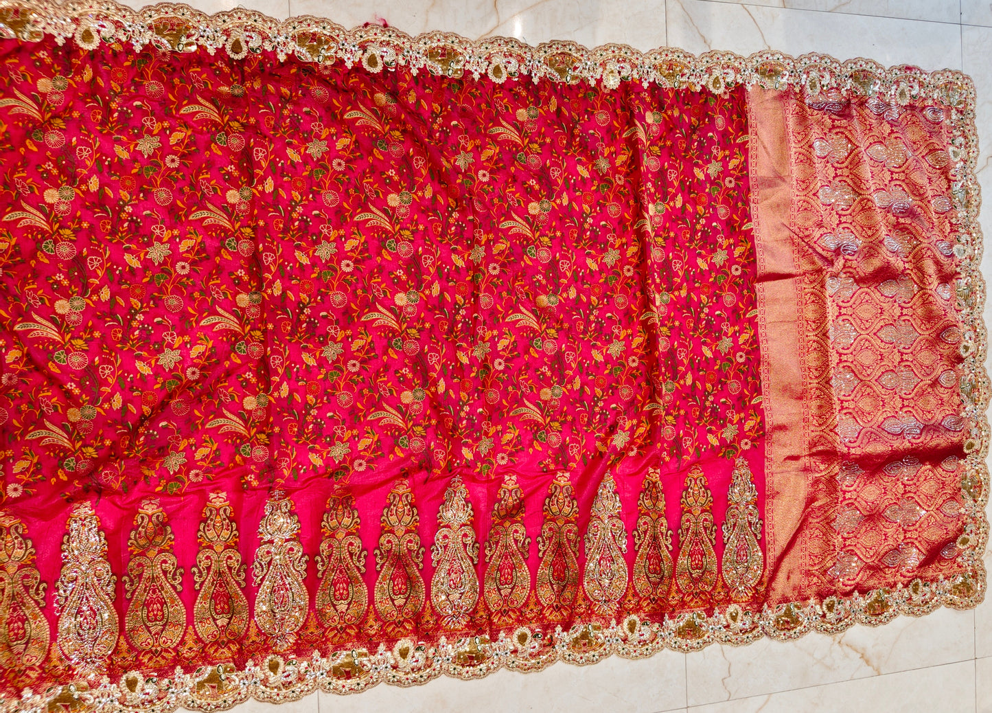 Red Handloom Silk Saree