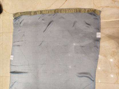 Sky Blue Zari work Crepe Saree