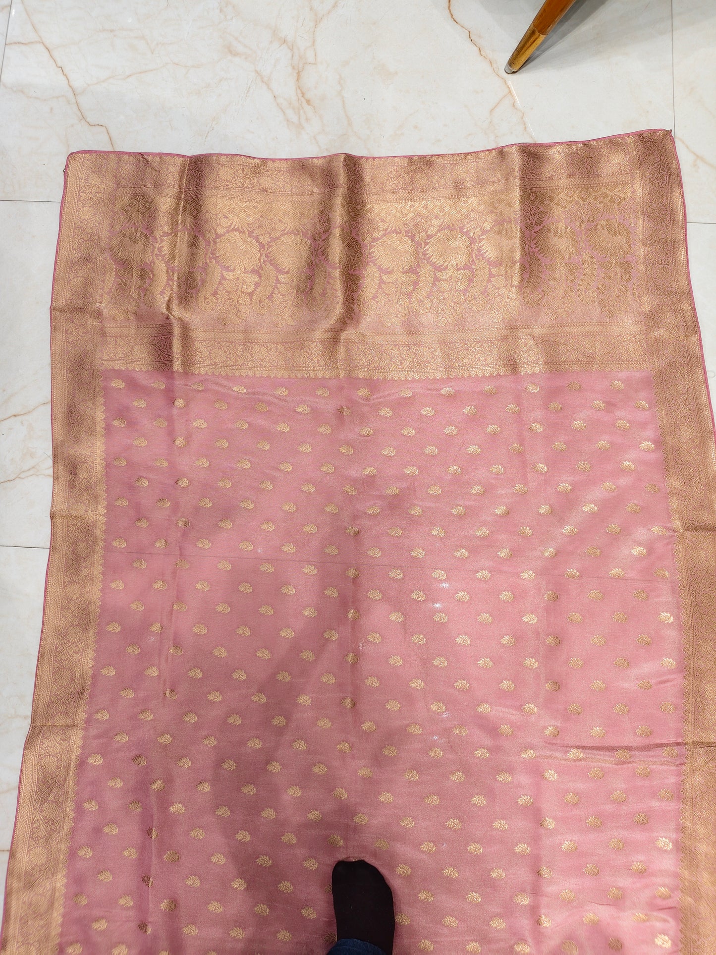 Pink Silk Woven Saree