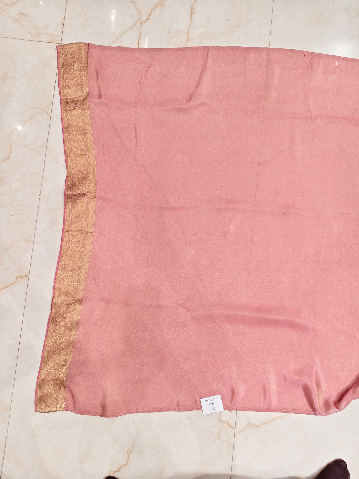 Pink Silk Woven Saree