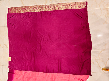 Onion Pink Dola Silk Saree