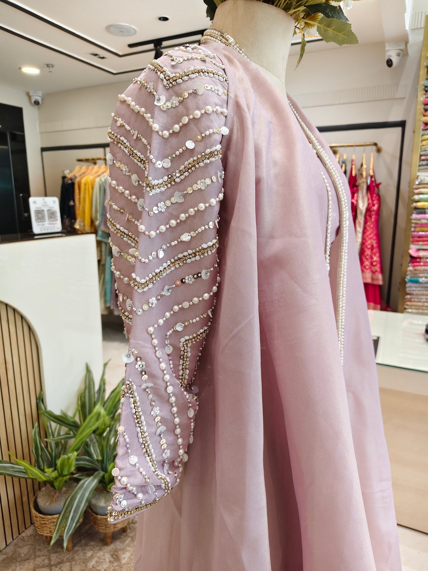 Lavender Tissue Palazzo Set