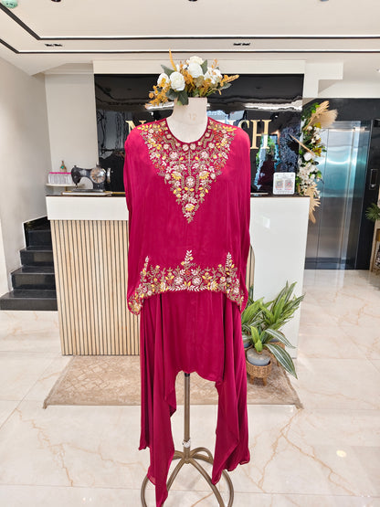 Maroon Tulip Pant Set