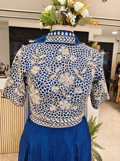 Blue Choker Palazzo Set
