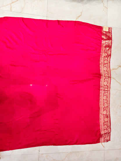 Rani Pink Dola Silk Saree