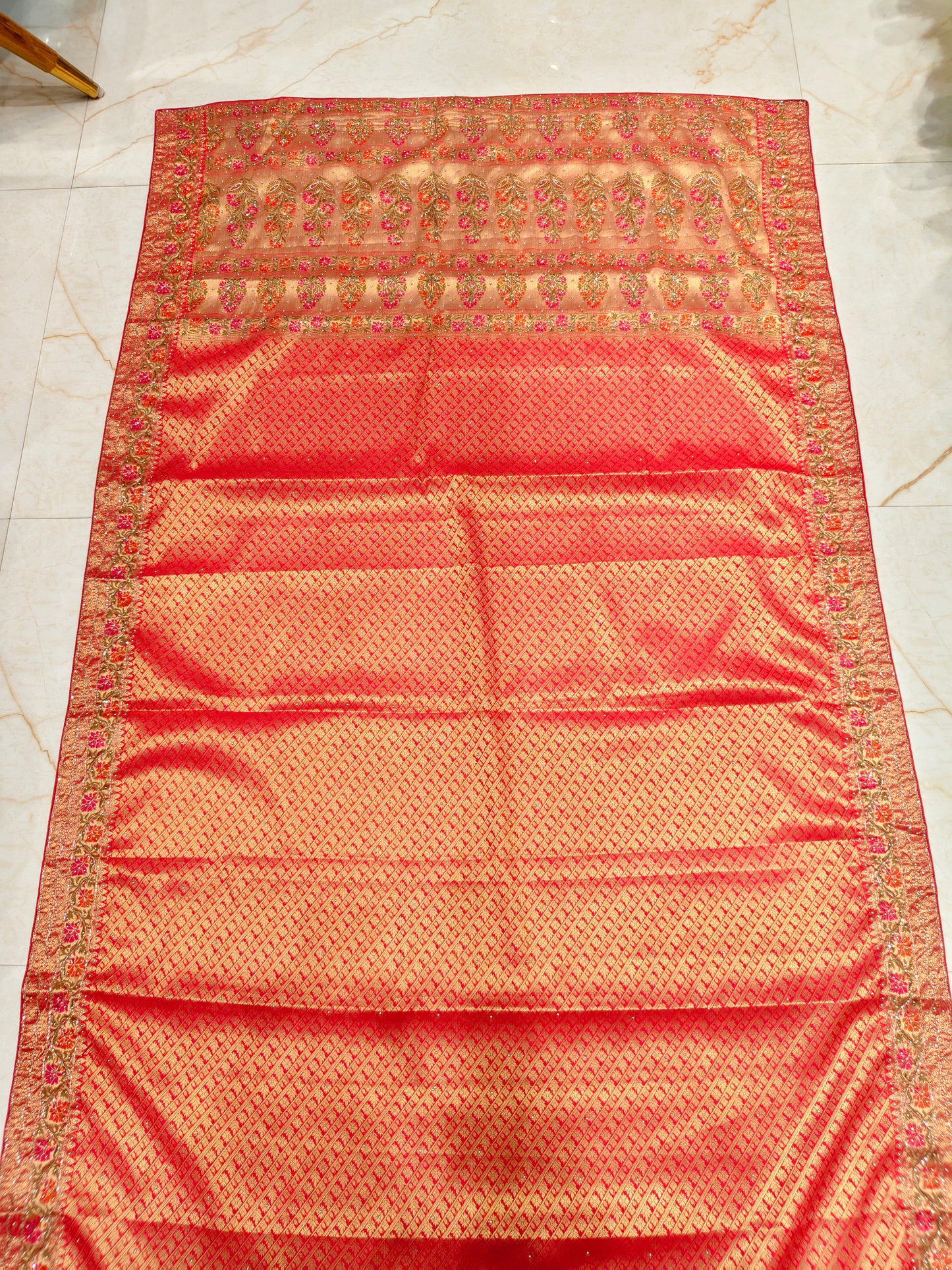 Red Banarasi Silk Saree
