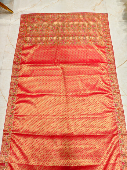 Red Banarasi Silk Saree