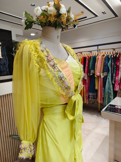 Multicolour Indo Western Garara Set