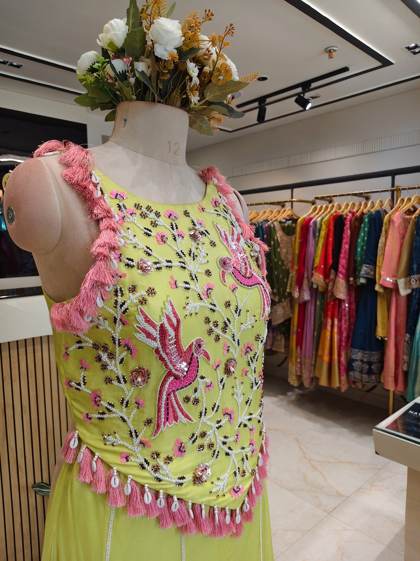 Neon Satin Palazzo Set