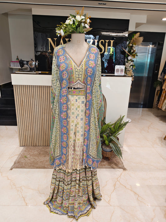 Lemon Digital Print Garara Set