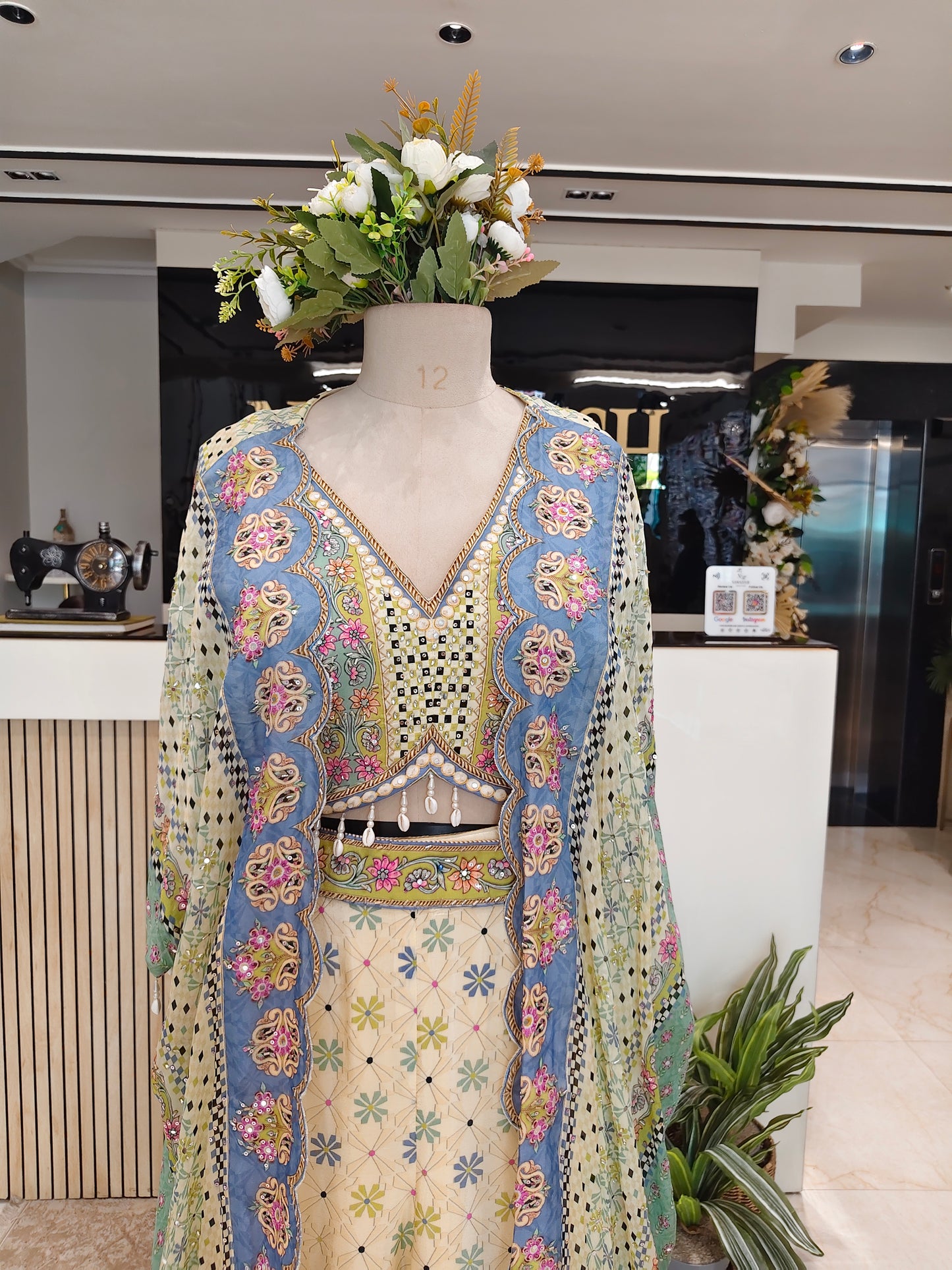 Lemon Digital Print Garara Set