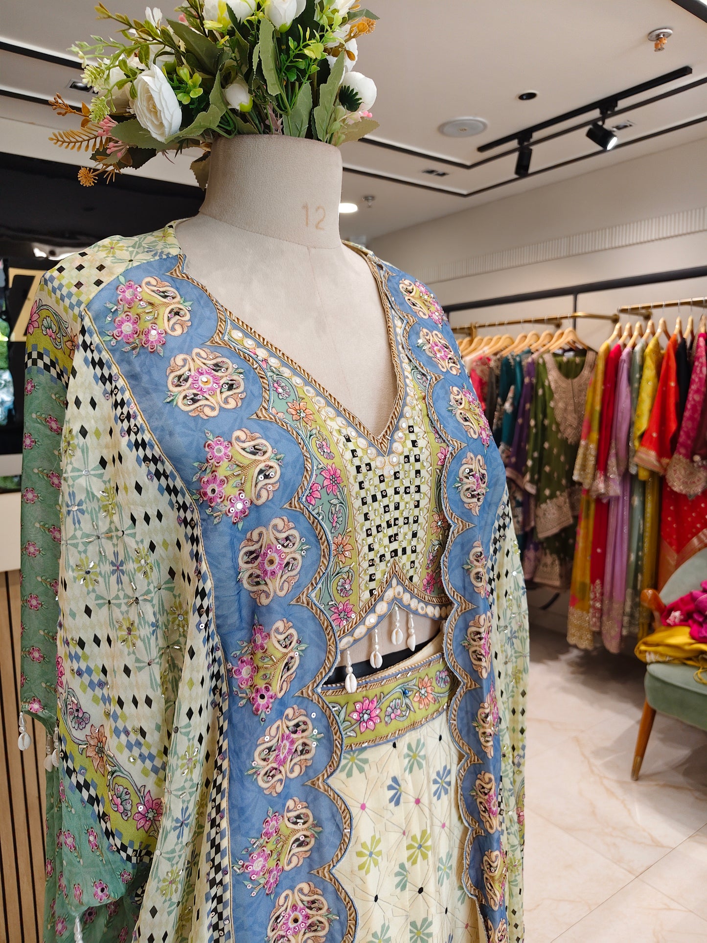 Lemon Digital Print Garara Set