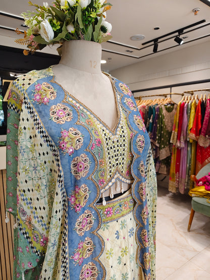 Lemon Digital Print Garara Set