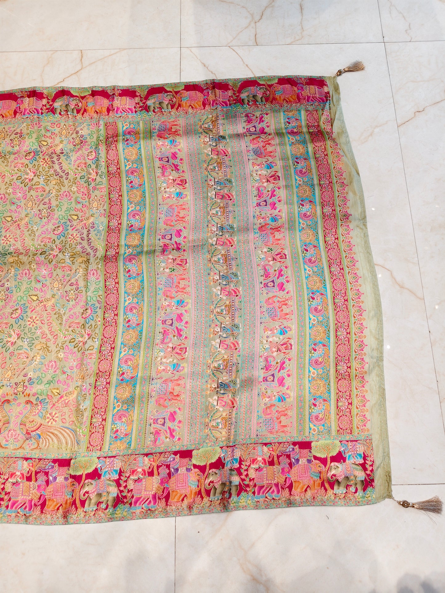 Rani Pink Modal Crepe Saree