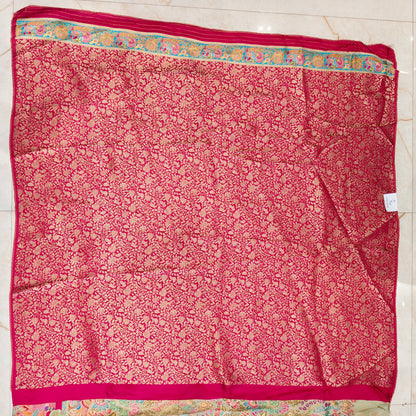 Rani Pink Modal Crepe Saree