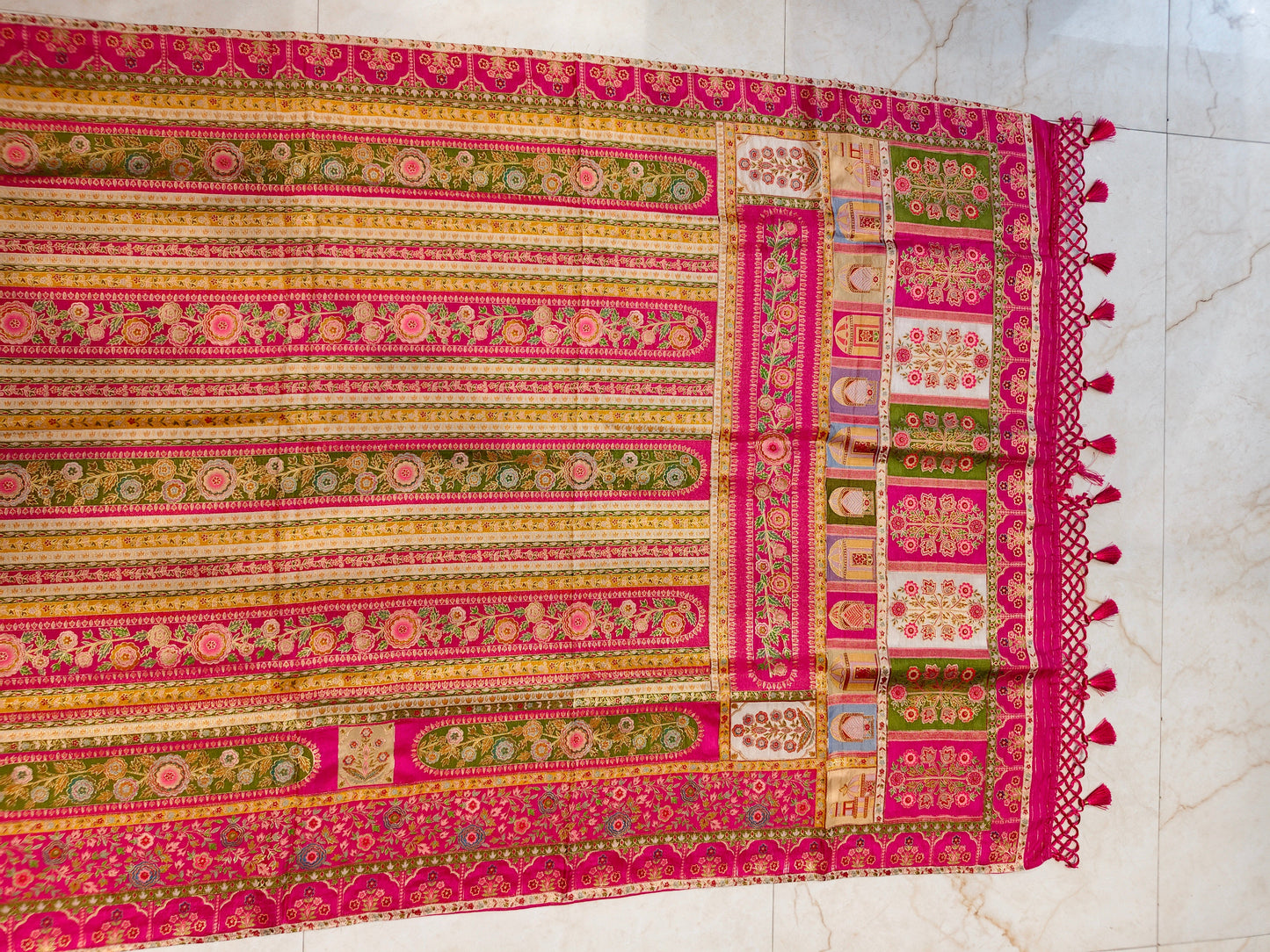 Rani Pink Modal Crepe Saree