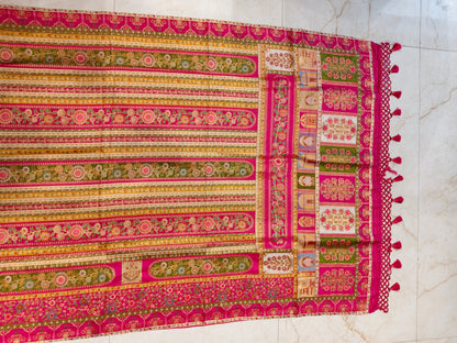 Rani Pink Modal Crepe Saree