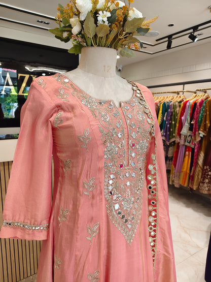 Pink Tissue Palazzo Set