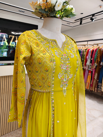 Neon Georgette Palazzo Set