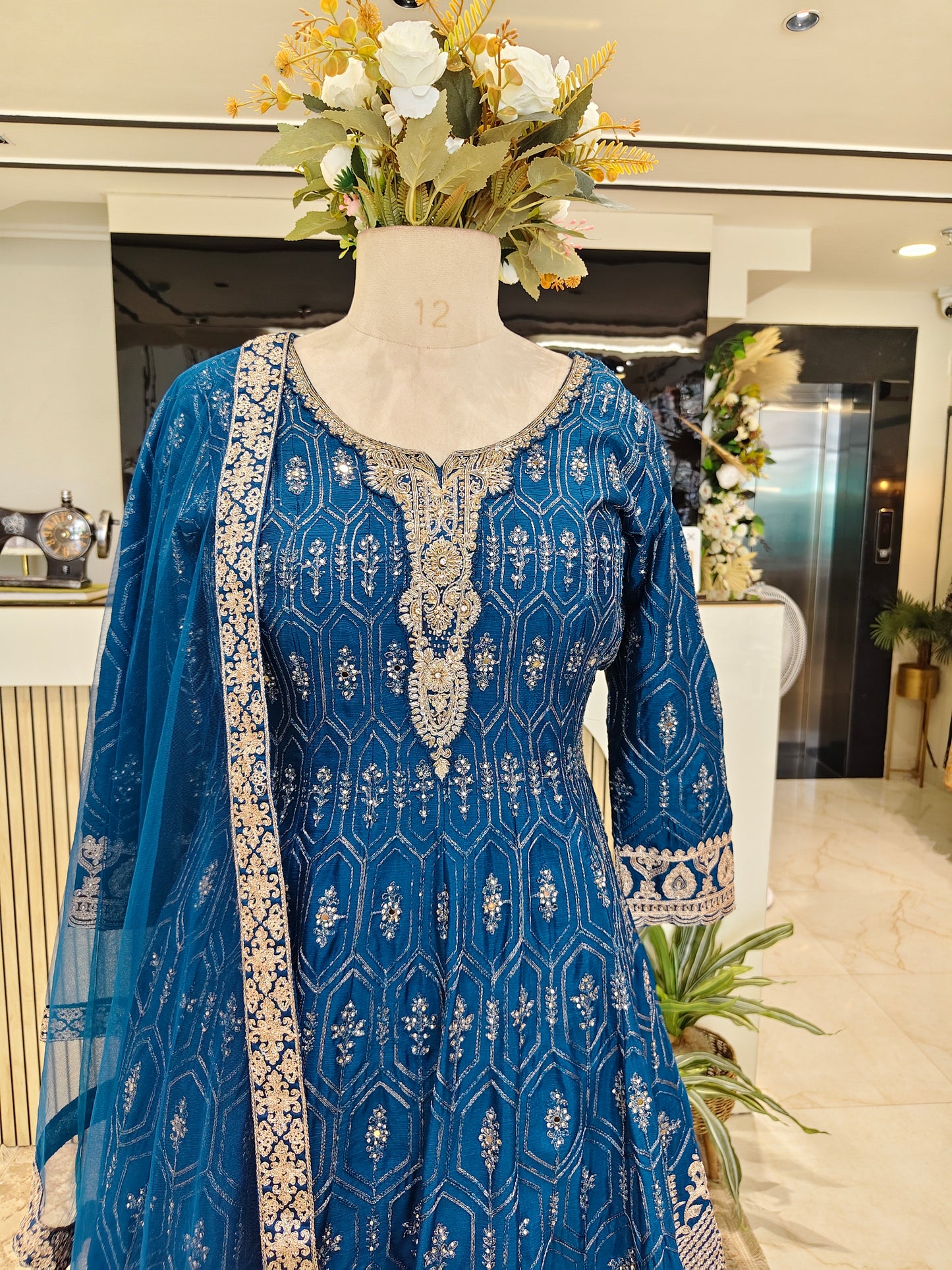 Royal Blue Palazzo Set