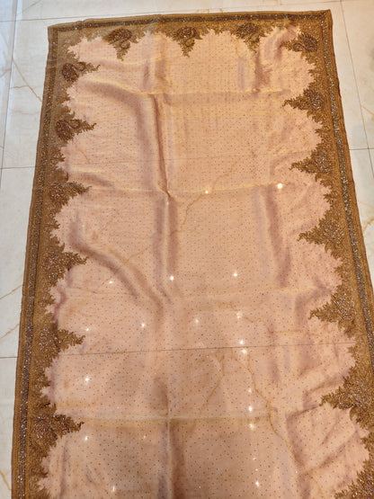 Baby Pink Tissue Saree