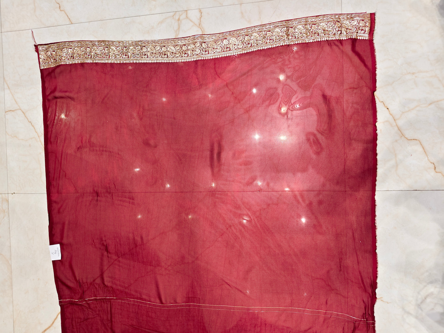 Maroon Handwork Saree