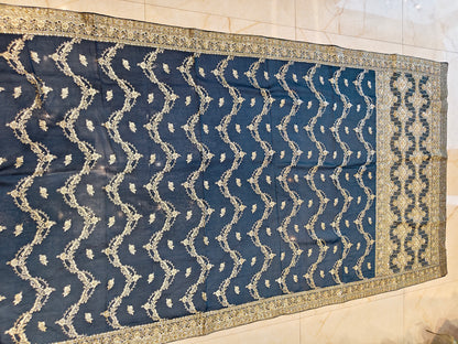 Blue Handwork Georgette Saree